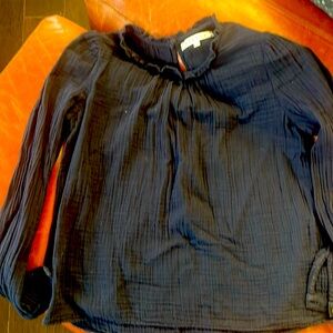 Xirena Sz XS Fayth Navy Blue Top